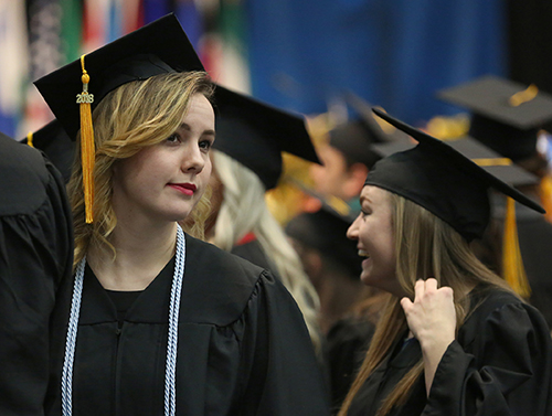 A total of 763 students received diplomas.