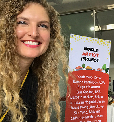 Erin Goedtel, a 2003 UW-Stout graduate, is a full-time artist in the Twin Cities. She recently taught in South Korea as part of the World Artist Education Project.