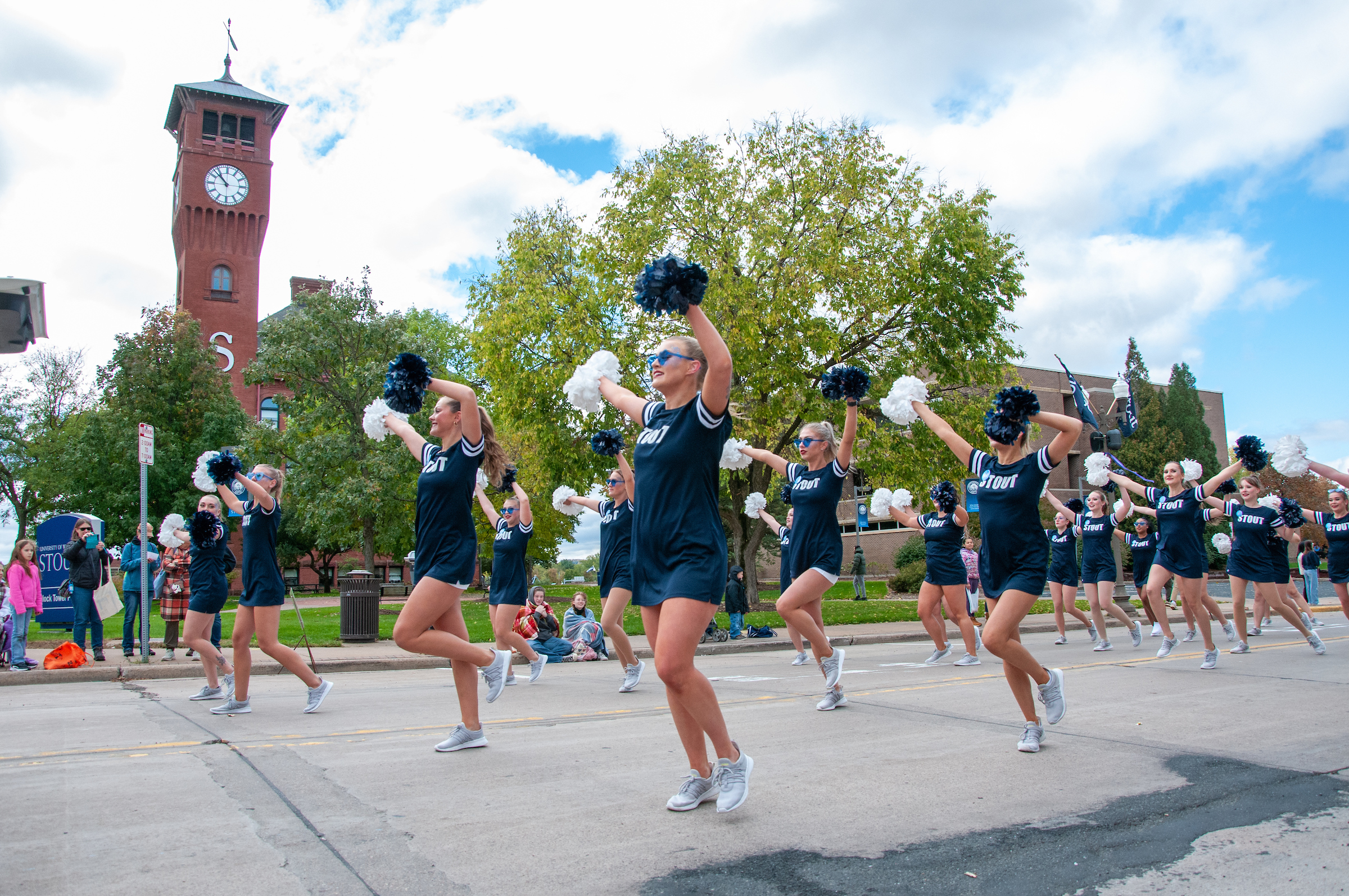 UW-Stout Dance Team in Homecoming Parade