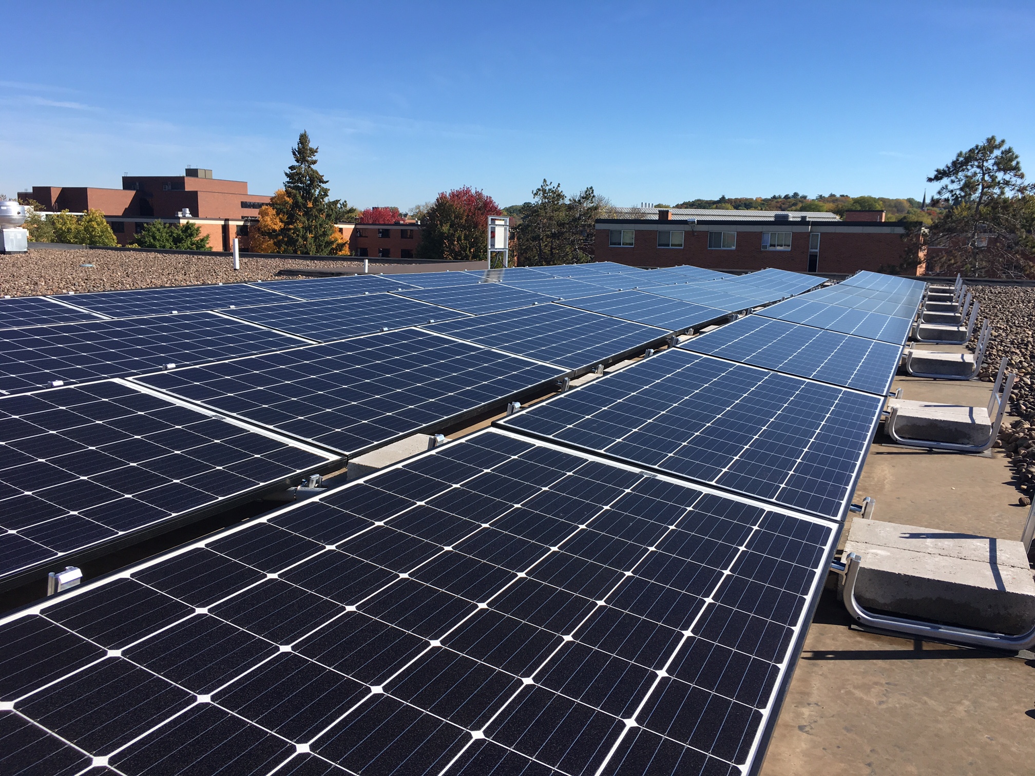 UW-Stout Price Commons Solar Panels