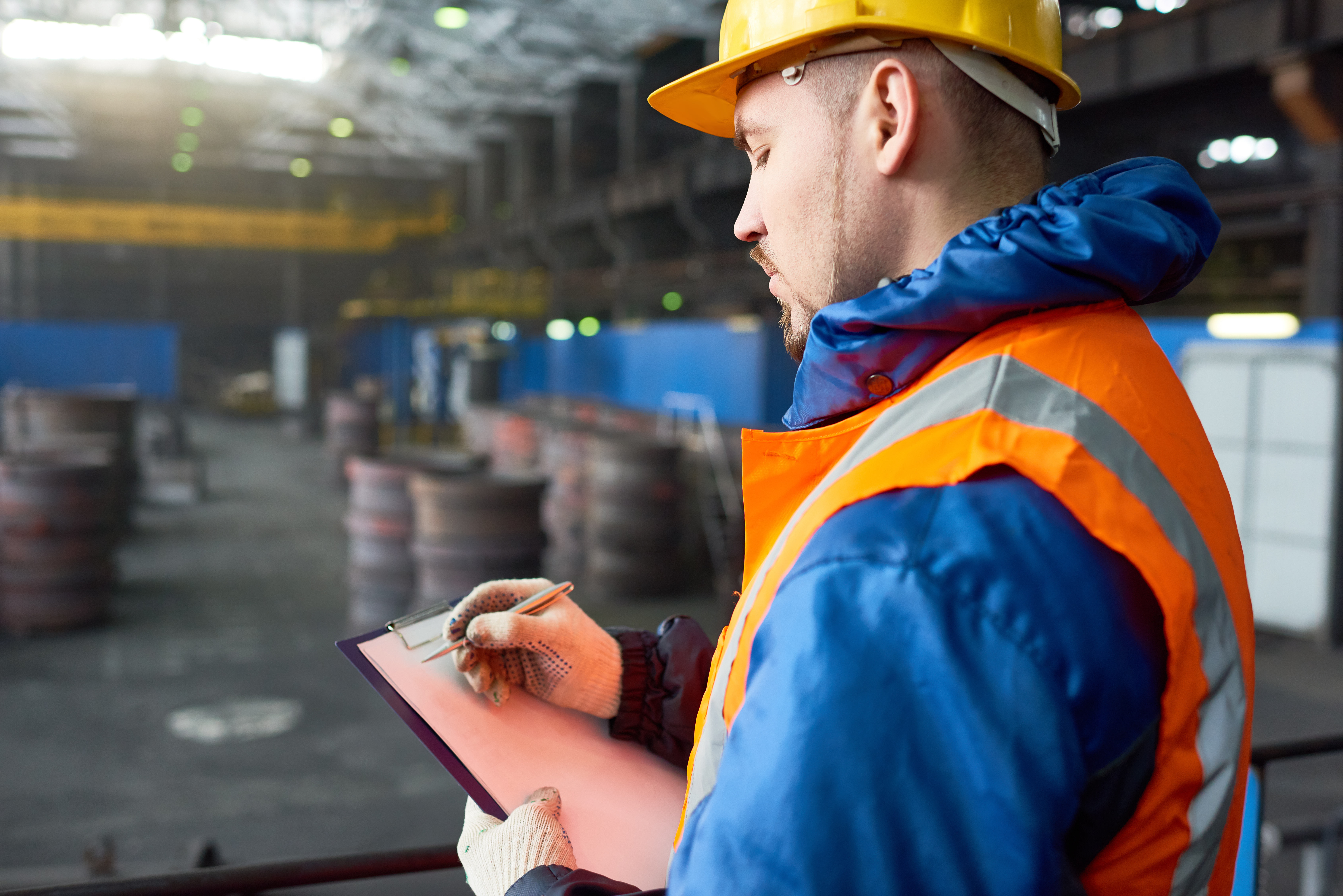man with clipboard