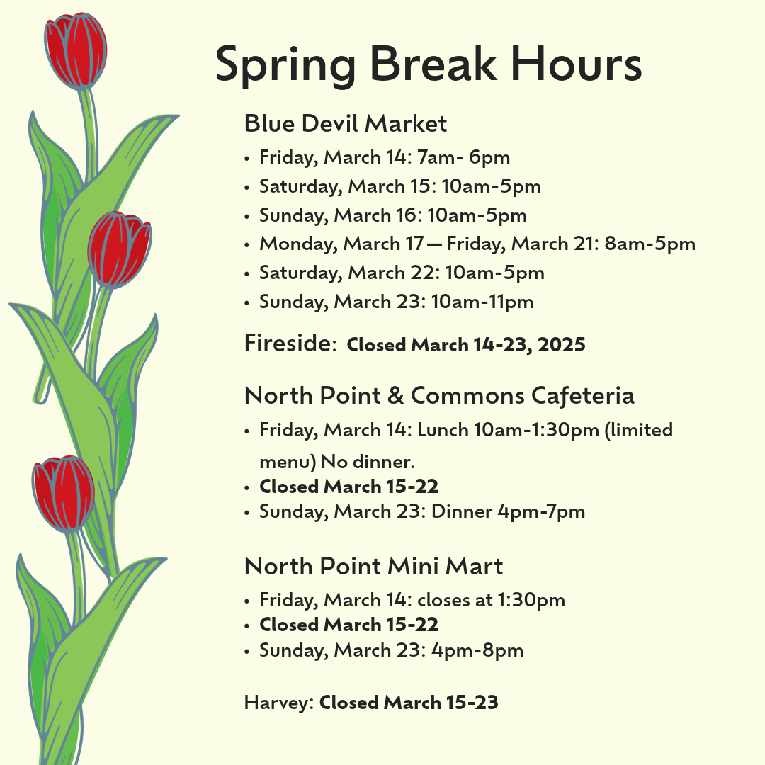 Spring Break hours