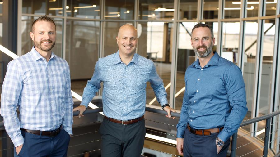 The co-owners of Hoeft Builders, from left, are Jay Rideout, Peter Hoeft and Luke Rykal.