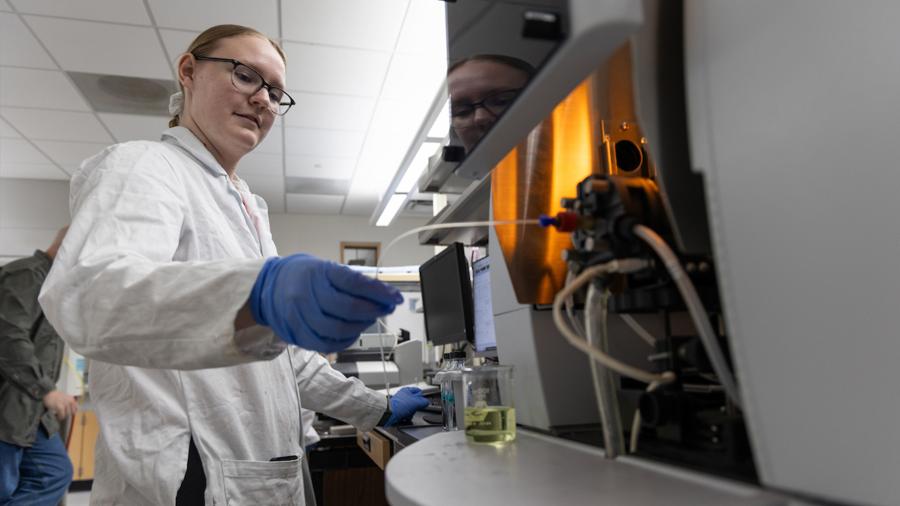 Chemistry student Natalie Chartrand