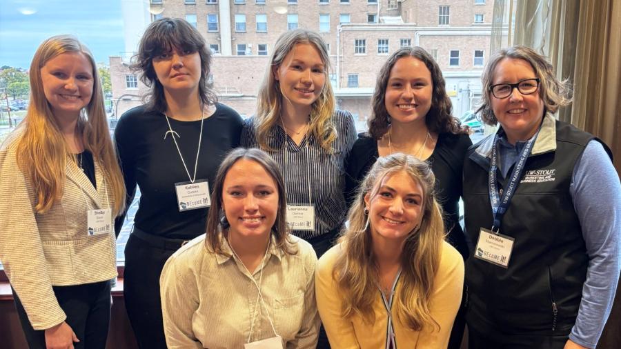 MBE Professor Debbie Stanislawski and students at a conference