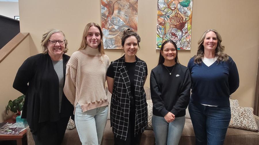 Jacqueline Bonneville, Emma Walstra, Lindsy Tomski, Klaire Johnson and Karrin Ruch