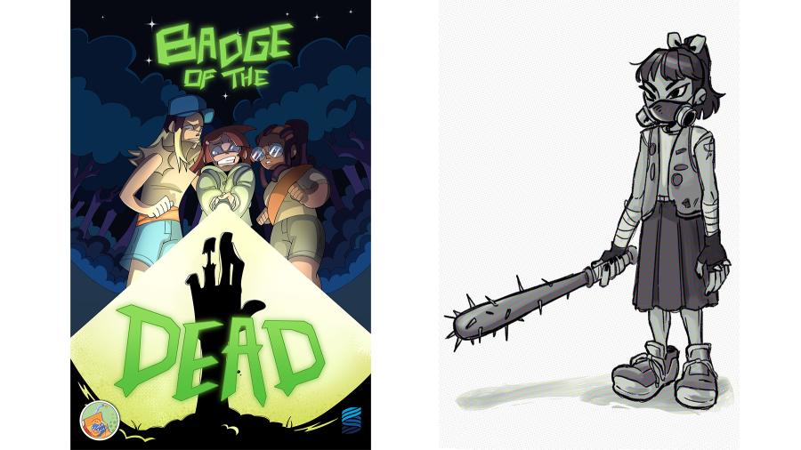 Badge of the Dead poster and early concept art