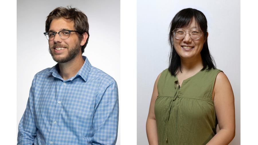 UW Teaching Fellows Xan Bozzo and Yuxuan Zhao