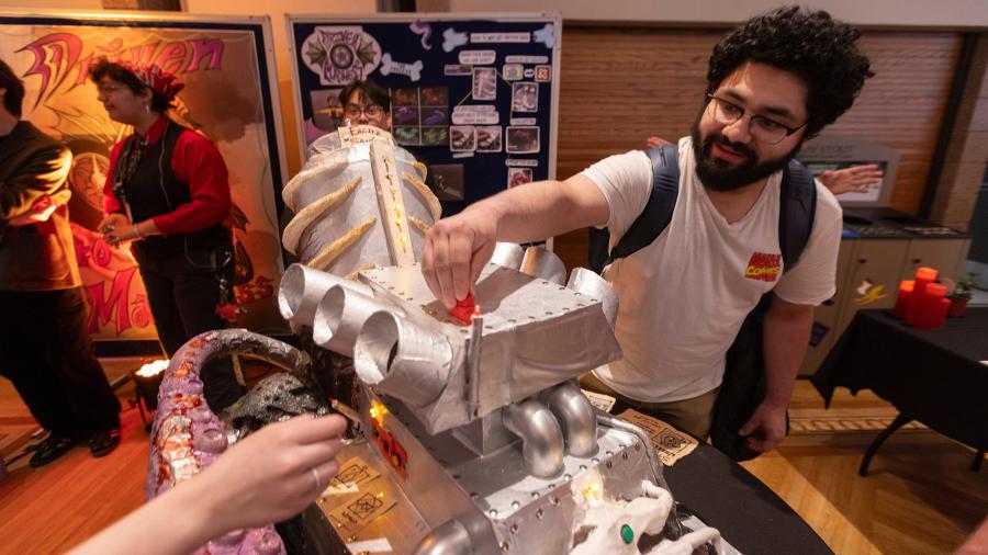 People look at model engine