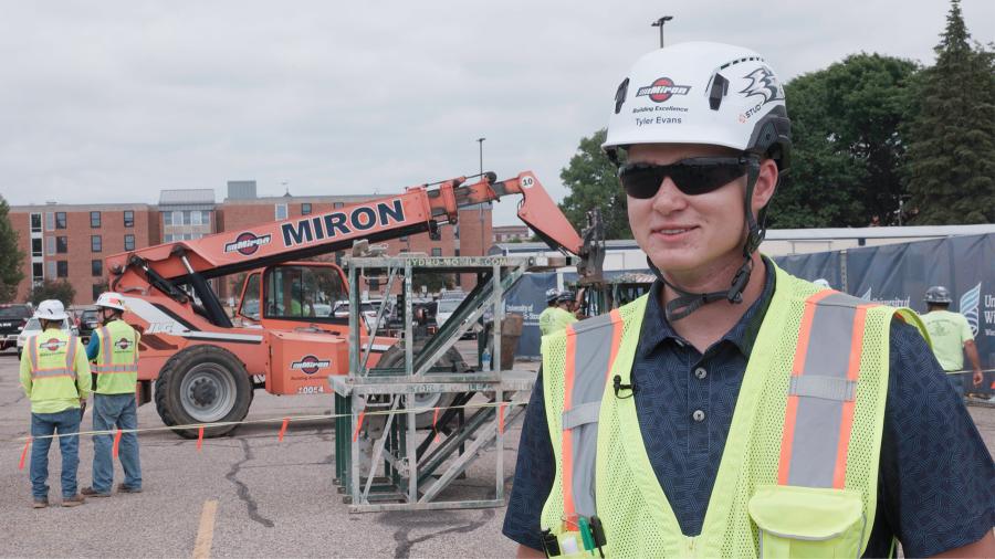 Tyler Evans, Miron Construction intern