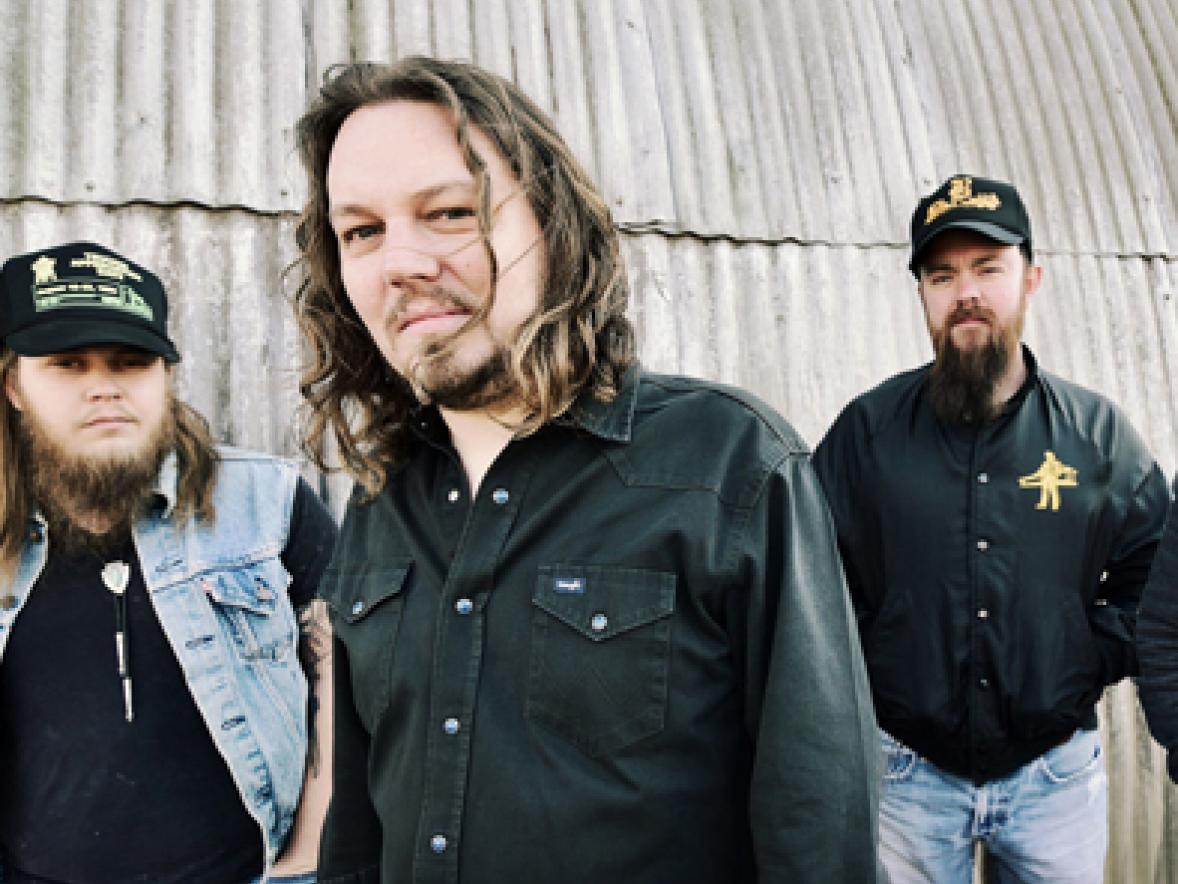 Johnny Stanton, second from left, and his bandmates from The Steel Woods.