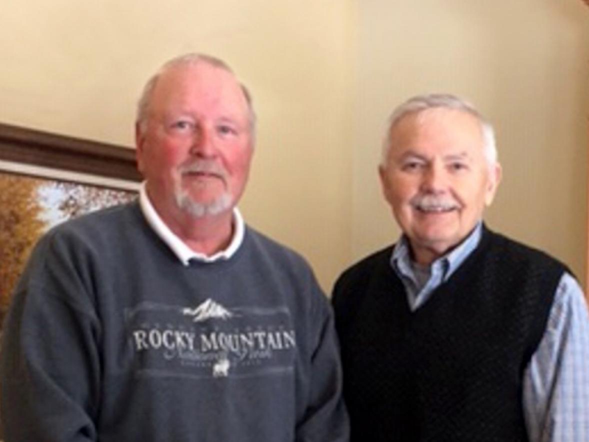 Technology education alumni Lynn Peterson and Fred Schroedl, winter 2019.