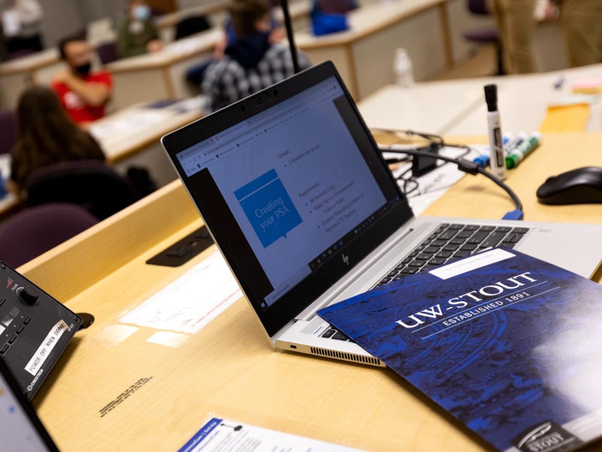 High school students from throughout Wisconsin visited UW-Stout Nov. 15 to learn about careers and opportunities in teaching as part of a pilot program called Teach Day. / Photos by Chris Cooper