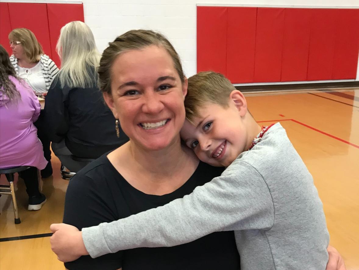 Megan Hoffman and her son, Finn