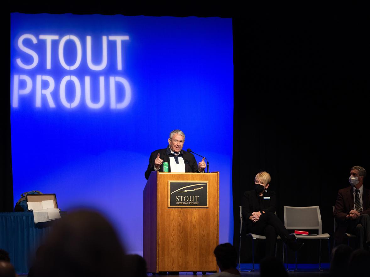 Thompson thanked the more than 300 faculty and staff for their dedication to students and the state.