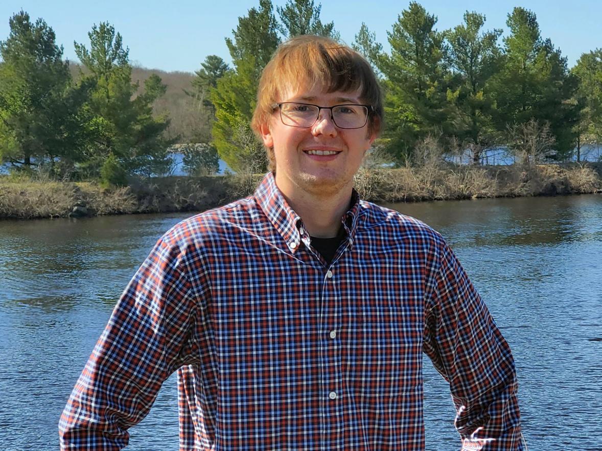 William Kunkel graduates May 7 from UW-Stout with a degree in mechanical engineering, overcoming lifelong challenges with dyslexia.