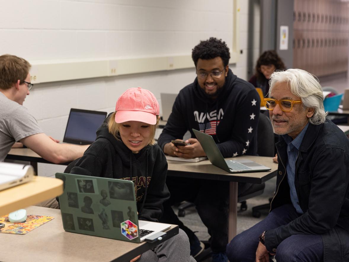 UW-Stout graphic design Professor Nagesh Shinde talks with Kayla Purney about the Great Northern course project.