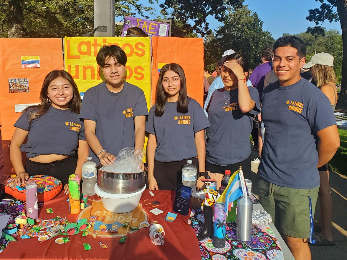 Members of the board of Latinos Unidos, a UW-Stout student organization, include from left, Ciomara Tomas, Jonathan Romero, Abigail Luna, Maria Escobar and Alejandro Calixto Martinez.