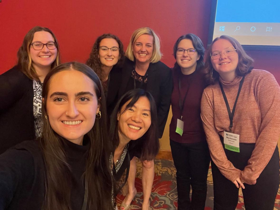 UW-Stout attendees at Women in Cybersecurity