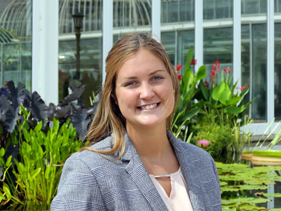 Anna Kent, a UW-Stout senior packaging major, recently received $9,000 in scholarships from two industry organizations.