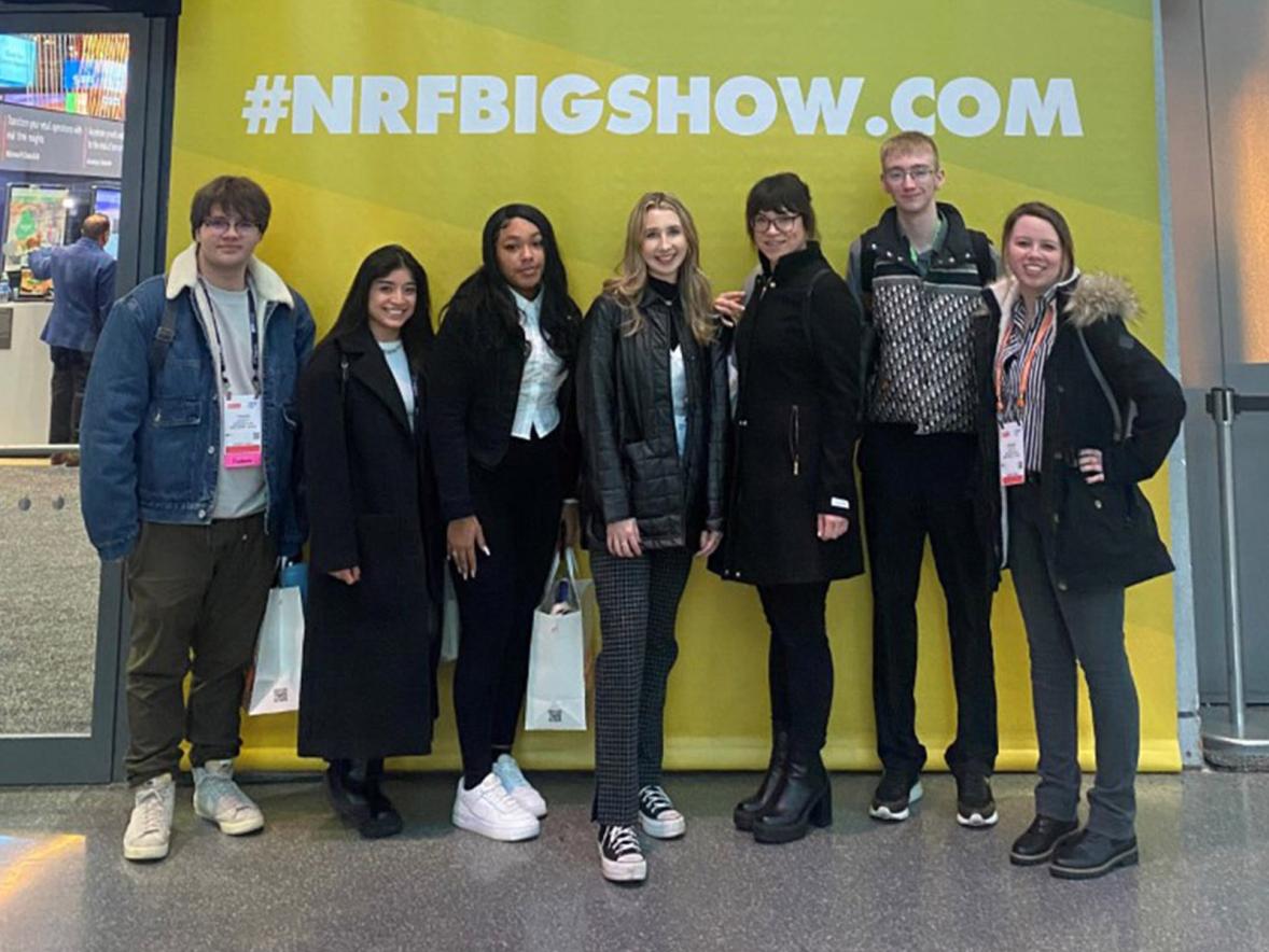Students at the National Retail Federation Big Show
