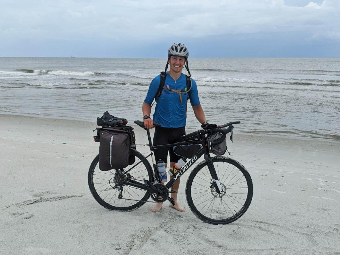UW-Stout graduate bikes 2,700 miles coast to coast in search of ‘one more big adventure’ Featured Image
