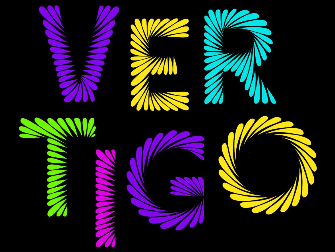 Vertigo consists of capital letters from the alphabet made from swirls. Piotrowski plans to add lowercase letters and more for potential commercial use.
