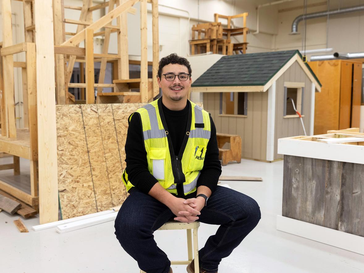 Jesus Ambriz, of Monee, Ill., earned a degree in construction from UW-Stout and was an all-conference football lineman.