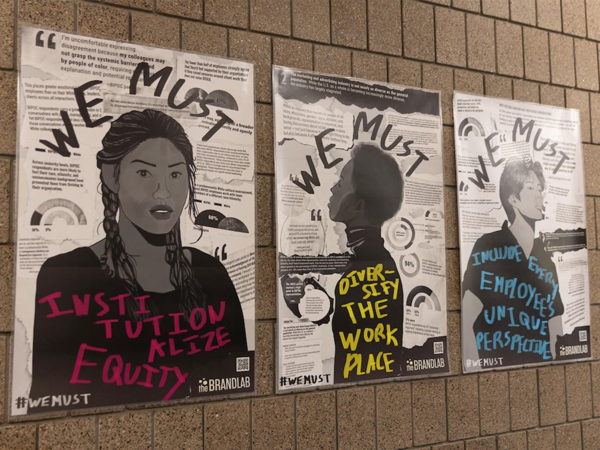 Graphic design student Regan Haack's BrandLab poster series