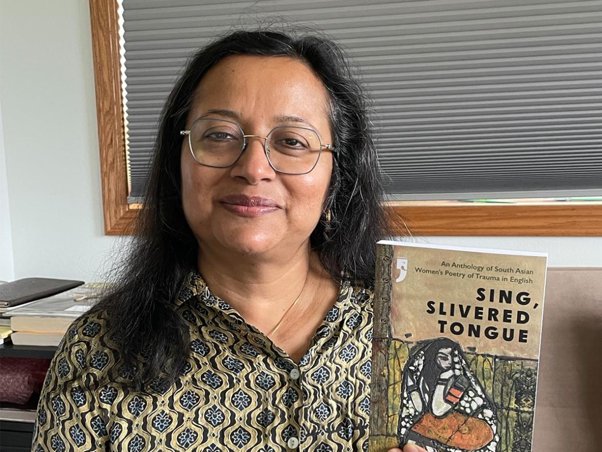 ‘Sing, Slivered Tongue’: UW-Stout professor’s book of poetry is a statement of courage, hope Featured Image