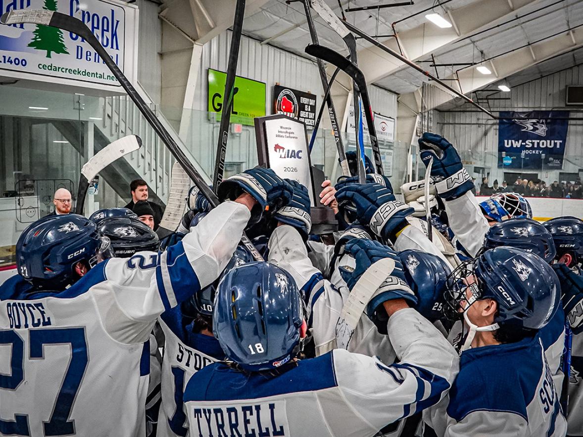 With WIAC trophy in hand, Blue Devils hockey team readies for postseason run Featured Image