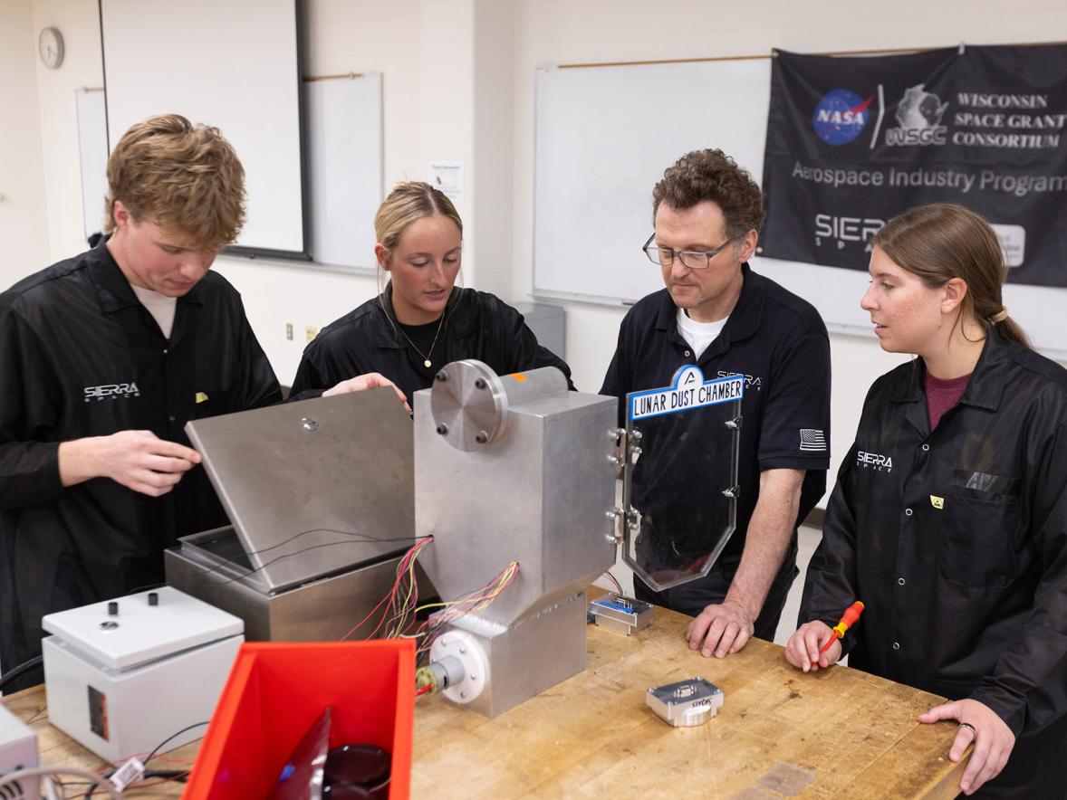 UW-Stout Polytechnic students support Sierra Space’s lunar testing system  Featured Image