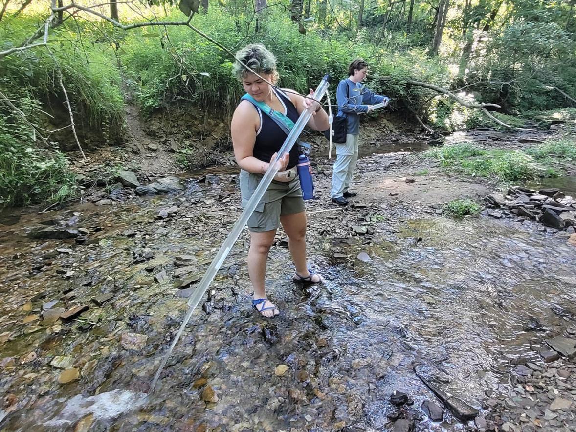 Creek restoration, data center viewpoints, sustainability researched by LAKES REU students  Featured Image