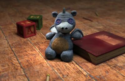 BFA Entertainment Design student work example of a stuffed toy.