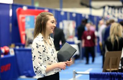 2018 Spring Career Conference. Photo taken pre-COVID.