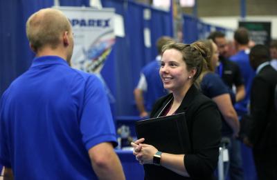 2018 Fall Career Conference. Photo taken pre-COVID.
