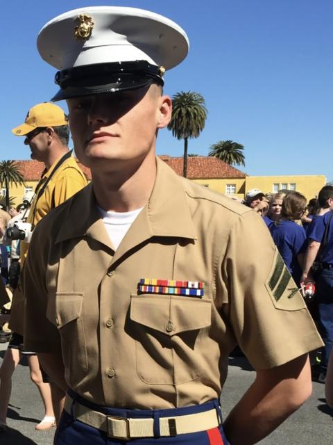 Ben Stoflet served in the U.S. Marine Corps from 2012-16 prior to enrolling at UW-Stout.